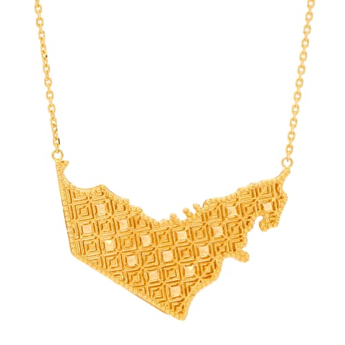 Sultana 24K gold necklace